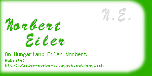 norbert eiler business card